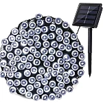 Instalatie Solara 1500 4 ALB RECE cu 300 LED lungime 30 Metri telecomanda 