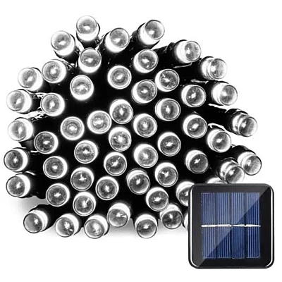 Instalatie solara 1500 16 ALB RECE cu 320 led lungime 12 metri telecomanda Instalatie solara 1500 16 ALB RECE cu 320 led lungime 12 metri telecomanda