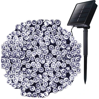 Instalatie solara 1500 16 ALB RECE cu 320 led lungime 12 metri telecomanda Instalatie solara 1500 16 ALB RECE cu 320 led lungime 12 metri telecomanda