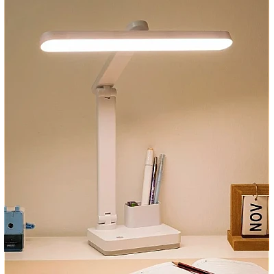 Lampa de birou 1966 cu LED pliabila protectie ochi si suport detasabi Lampa de birou 1966 cu LED pliabila protectie ochi si suport detasabi