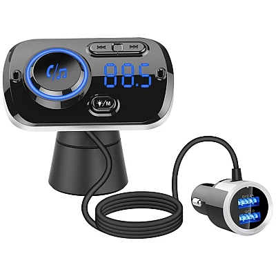 Modulator auto FM BC49BQ Bluetooth 5.0 Fast Charge 3.0 Handsfree Car Kit Modulator auto FM BC49BQ Bluetooth 5.0 Fast Charge 3.0 Handsfree Car Kit
