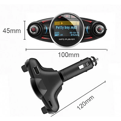 Modulator Transmitator FM Auto BT08 Bluetooth 5.0 EDR A2DP Modulator Transmitator FM Auto BT08 Bluetooth 5.0 EDR A2DP