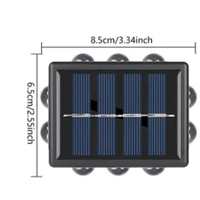 Set 2 lampi solare YD2309 de perete cu 12 LED Set 2 lampi solare YD2309 de perete cu 12 LED