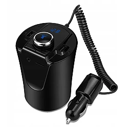 Modulator auto BX6 Bluetooth FM USB Negru Modulator auto BX6 Bluetooth FM USB Negru
