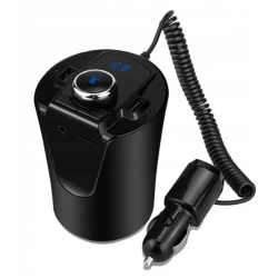 Modulator auto BX6 Bluetooth FM USB Negru Modulator auto BX6 Bluetooth FM USB Negru
