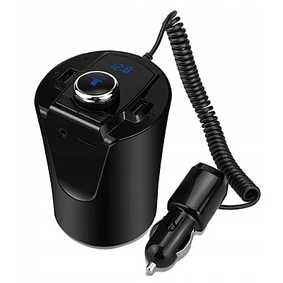 Modulator auto BX6 Bluetooth FM USB Negru Modulator auto BX6 Bluetooth FM USB Negru