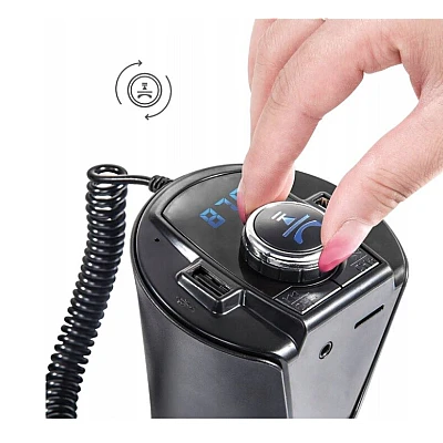 Modulator auto BX6 Bluetooth FM USB Negru Modulator auto BX6 Bluetooth FM USB Negru