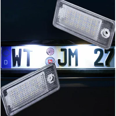 Set de 2 Lampi numar LED pentru Audi A3  S3  A4 B7 S4 B7  RS4 B7  A6 C6  RS6 C6  A5