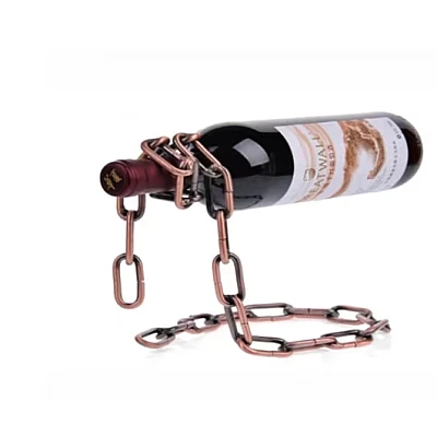Suport sticla de vin in forma de lant MARO Suport sticla de vin in forma de lant MARO