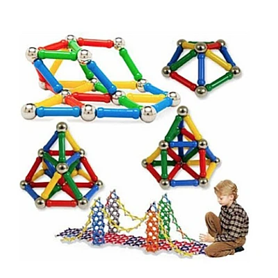 Joc creativ pentru copii Magnastix 108 piese Joc creativ pentru copii Magnastix 108 piese