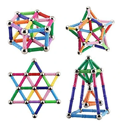 Joc creativ pentru copii Magnastix 108 piese Joc creativ pentru copii Magnastix 108 piese