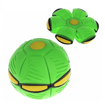 Minge interactiva Blast Ball in forma de Disc cu lumini VERDE