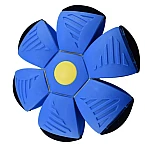 Minge interactiva Blast Ball in forma de Disc cu lumini ALBASTRA