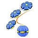 Minge interactiva Blast Ball in forma de Disc cu lumini ALBASTRA