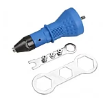 Adaptor de bormasina pentru nituit albastru