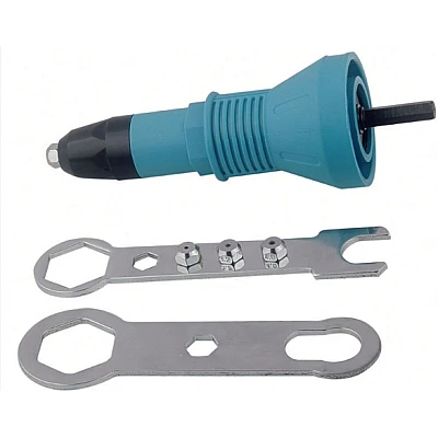 Adaptor de bormasina pentru nituit albastru Adaptor de bormasina pentru nituit albastru