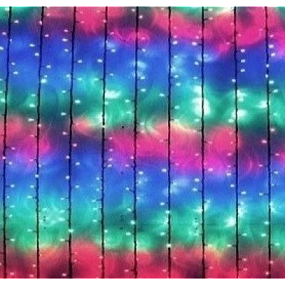 Instalatie 7070C Multicolor 240 LED Perdea 6x1m Exterior Fir Negru Gros Interconectabil IP65 Instalatie 7070C Multicolor 240 LED Perdea 6x1m Exterior Fir Negru Gros Interconectabil IP65
