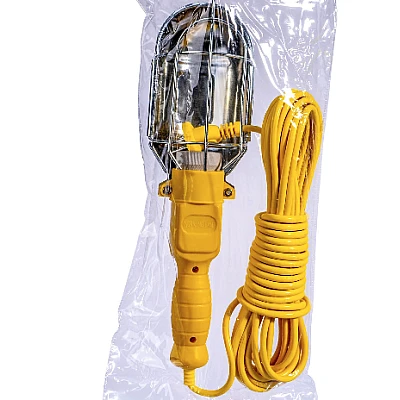 Lampa GALBENA portabila de lucru cu LED cablu 10m 220V Lampa GALBENA portabila de lucru cu LED cablu 10m 220V