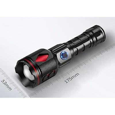 Lanterna puternica de mana ROMB LASER WICK 5800 lumeni si incarcare USB Lanterna puternica de mana ROMB LASER WICK 5800 lumeni si incarcare USB