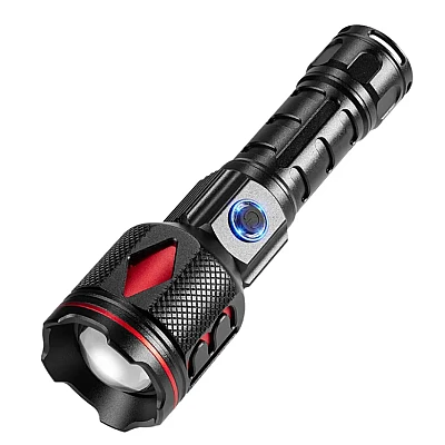 Lanterna puternica de mana ROMB LASER WICK 5800 lumeni si incarcare USB Lanterna puternica de mana ROMB LASER WICK 5800 lumeni si incarcare USB