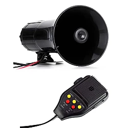 Sirena auto 5 melodii ES 500 cu microfon si functie de inregistrare 12V 100W