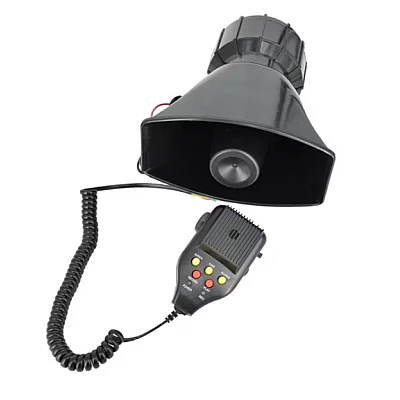 Sirena auto 5 melodii ES 500 cu microfon si functie de inregistrare 12V 100W Sirena auto 5 melodii ES 500 cu microfon si functie de inregistrare 12V 100W