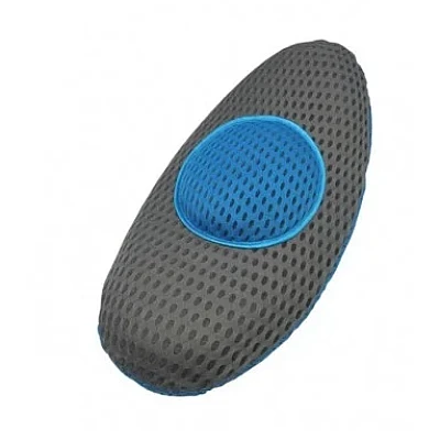Perna ergonomica Comfy Curve Gri cu albastru pentru sustinere lombara si spate Perna ergonomica Comfy Curve Gri cu albastru pentru sustinere lombara si spate