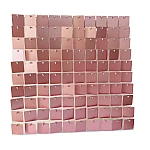 Panou decorativ model patrat cu paiete ROZ GOLD 30 x 30 cm