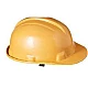 Casca de protectie din plastic galbena Casca de protectie din plastic galbena