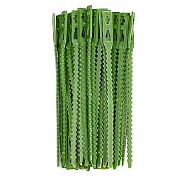 Set 30 coliere verzi din plastic pentru prindere plante gradina