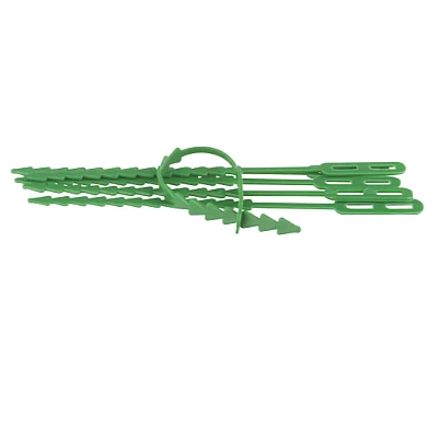 Set 30 coliere verzi din plastic pentru prindere plante gradina Set 30 coliere verzi din plastic pentru prindere plante gradina