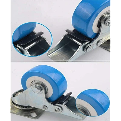 Set 4 Roti 40mm ALBASTRE Pivotante ROTILE culoarea ALBASTRU Set 4 Roti 40mm ALBASTRE Pivotante ROTILE culoarea ALBASTRU