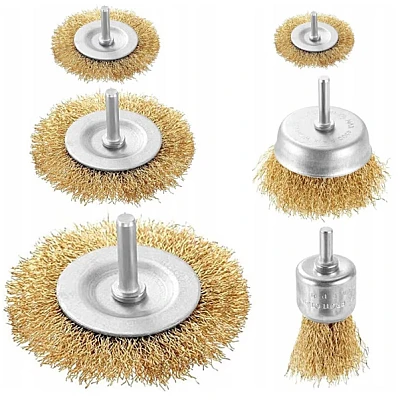 Set 6 perii din sarma pentru bormasina Set 6 perii din sarma pentru bormasina
