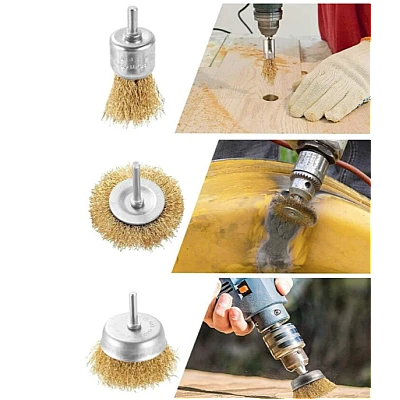 Set 6 perii din sarma pentru bormasina Set 6 perii din sarma pentru bormasina