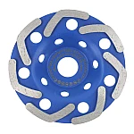 Disc Diamantat ALBASTRU 125 Mm cu segmenti GRI pentru Slefuire Beton Mozaic Suprafete Dure
