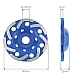 Disc Diamantat ALBASTRU 125 Mm cu segmenti GRI pentru Slefuire Beton Mozaic Suprafete Dure Disc Diamantat ALBASTRU 125 Mm cu segmenti GRI pentru Slefuire Beton Mozaic Suprafete Dure