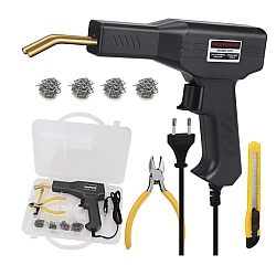 Trusa Pistol Si Capse Pentru Lipit Plastic LH50 Putere 50W Negru
