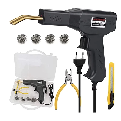 Trusa Pistol Si Capse Pentru Lipit Plastic LH50 Putere 50W Negru Trusa Pistol Si Capse Pentru Lipit Plastic LH50 Putere 50W Negru