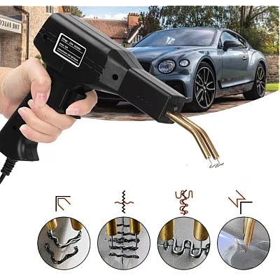 Trusa Pistol Si Capse Pentru Lipit Plastic LH50 Putere 50W Negru Trusa Pistol Si Capse Pentru Lipit Plastic LH50 Putere 50W Negru