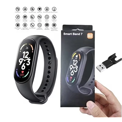 Bratara SmartBand M7 NEAGRA Fitness Tracker Monitorizare Puls Sanatate