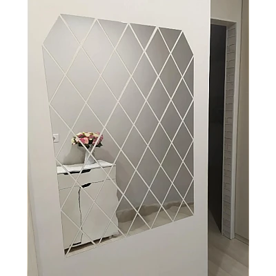 Set 58 Oglinzi Acrilice Autoadezive Luxer 100x100 cm Model Romb 1 metru patrat Set 58 Oglinzi Acrilice Autoadezive Luxer 100x100 cm Model Romb 1 metru patrat