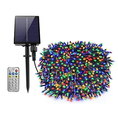 UB Instalatie Craciun Solara MULTICOLORA 500 Led 50 metri 7 jocuri lumini si telecomanda UB Instalatie Craciun Solara MULTICOLORA 500 Led 50 metri 7 jocuri lumini si telecomanda