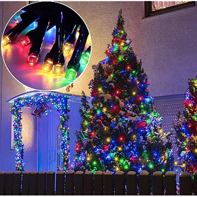 UB Instalatie Craciun Solara MULTICOLORA 500 Led 50 metri 7 jocuri lumini si telecomanda UB Instalatie Craciun Solara MULTICOLORA 500 Led 50 metri 7 jocuri lumini si telecomanda