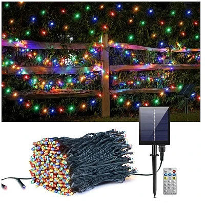 UB Instalatie Craciun Solara MULTICOLORA 500 Led 50 metri 7 jocuri lumini si telecomanda UB Instalatie Craciun Solara MULTICOLORA 500 Led 50 metri 7 jocuri lumini si telecomanda