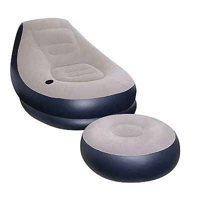 UB Set fotoliu gonflabil cu taburet suport picioare pentru exterior si interior UB Set fotoliu gonflabil cu taburet suport picioare pentru exterior si interior