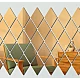 Set 10 Oglinzi Design ROMB AURII - Oglinzi Decorative Acrilice Cristal - Diamant - Fagure Set 10 Oglinzi Design ROMB AURII - Oglinzi Decorative Acrilice Cristal - Diamant - Fagure