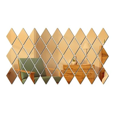 Set 10 Oglinzi Design ROMB AURII - Oglinzi Decorative Acrilice Cristal - Diamant - Fagure Set 10 Oglinzi Design ROMB AURII - Oglinzi Decorative Acrilice Cristal - Diamant - Fagure