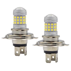 Set 2 becuri auto H4 cu 42 LED SMD 120W 6000k 12/80V doua faze lupa Set 2 becuri auto H4 cu 42 LED SMD 120W 6000k 12/80V doua faze lupa