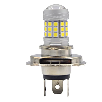 Set 2 becuri auto H4 cu 42 LED SMD 120W 6000k 12/80V doua faze lupa Set 2 becuri auto H4 cu 42 LED SMD 120W 6000k 12/80V doua faze lupa