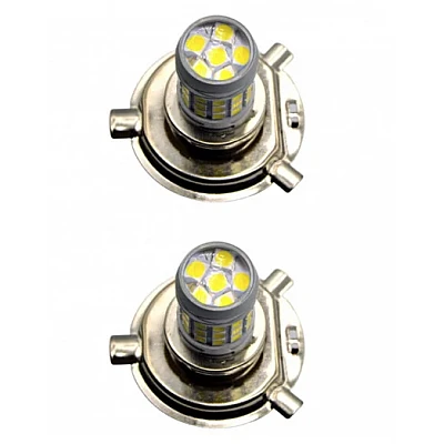 Set 2 becuri auto H4 cu 42 LED SMD 120W 6000k 12/80V doua faze lupa Set 2 becuri auto H4 cu 42 LED SMD 120W 6000k 12/80V doua faze lupa